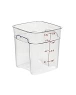 Cambro 8SFSPROCW135 CamSquare® FreshPro Food Container, 8 qt