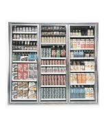 3 Glass Door Set for Convenience Store Display Coolers (23-1/4" x 72" each)