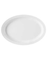 GET 11-3/4" x 8-1/4" White Oval Platter, Melamine, 1 DZ