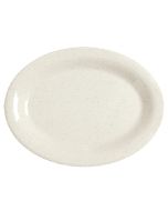 GET 12" x 9" Oval Platter, Ivory Melamine, 1 dz