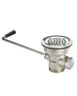 Krowne 22-201 Twist Waste Valve with 1-1/4" Overflow & Stainless Strainer