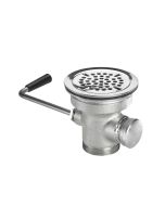 Krowne 22-204-S Twist Waste Drain with Short Handle & Nickel-Plated Brass Body