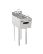 Krowne 18-12DST Silver Series Hand Sink 12" W x 22.5" D with Faucet Soap and Towel