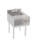 Krowne 18-18BD Silver Series Blender Dump Sink 18" W x 22.5" D with Faucet