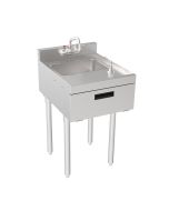 Krowne 18-18ST Silver Series Hand Sink 18" W x 22.5" D with Faucet Soap and Towel