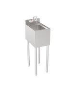 Krowne 18-1C Silver Series One Compartment Sink 12" W x 18.5" D with Faucet