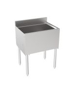 Krowne 18-24-7 Silver Series Insulated Ice Bin 24" W x 12" D with Cold Plate and Sliding Cover