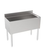 Krowne 18-36-7 Silver Series Insulated Ice Bin 36" W x 22.5" D with Cold Plate and Sliding Cover