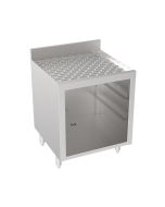 Krowne 18-GSB1 Silver Series Glass Rack Storage Cabinet 24"W x 22.5"D with 3 Levels of Storage