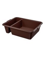 Vollrath 1721-01 Traex Divided 2-Compartment Bus Box Chocolate