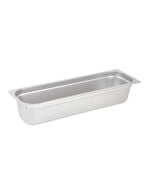 1/2 Size Long Steam Table Pan | Stainless Steel