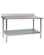 stainless steel worktable by Eagle Group 30" x 48" with backsplash