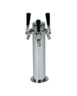 American Beverage Stainless Steel Beer & Wine Tower | Three Faucet | 3" Column 