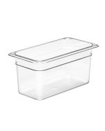 Cambro 1/3 Size Clear Food Storage Pan, 6" Deep