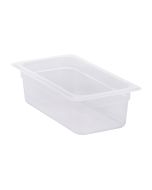Cambro 1/3 Size 4" Deep Translucent Polypropylene Food Pan