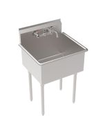 Krowne BS-2421 27" 1-Compartment Basin Sink with Faucet