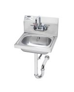 Krowne HS-4 17-1/4" Hand Sink with Overflow Drain & P-Trap