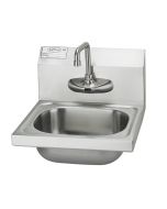 Krowne HS-67 16" Wall Mount Hand Sink with 4" Center Sensor Faucet