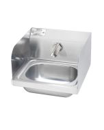 Krowne HS-70 16" Hand Sink with Single Hole Sensor Faucet and Side Splashes