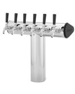 6 Faucet Stainless Steel T Style Pictured - Faucets and knobs sold separately