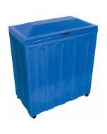 Party Cooler on Wheels Portable Insulated Ice Beverage Merchandiser | Blue              