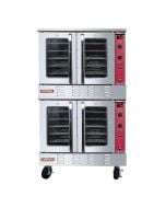 Volition CO2-NC Natural Gas Double Deck Convection Oven with Stacking Kit