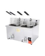 Commercial Split-Pot Countertop Fryer 30 Lb. Vollrath 40710
