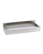 Stainless Steel Wall Mount Drip Tray with Drain (16" Wide)