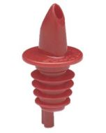 Disposable Free Flow Red Liquor Bottle Pourer Top (Pack of 12)