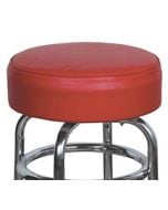 14" Red Replacement Cover for Retro Style Barstool- 6" skirt with foam insert