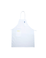 White Full Length Bib Apron with Pocket (31" x 26")