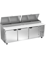 Beverage Air DP93HC Refrigerated 93" Three Door Pizza Prep Table