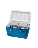 American Beverage 2 Faucet Beer Jockey Box | 120' Coil Cooler | Blue