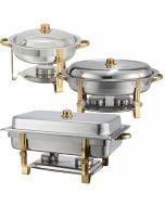 Stainless Chafer Dish Set & Accessories