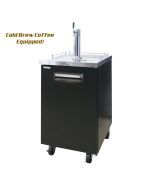 Cold Brew Coffee Tap Dispenser Kegerator Kit with tower, flat coffee faucet, nitrogen regulator and gas cylinder and connections