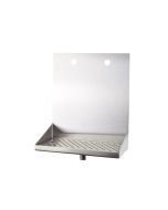 American Beverage 2 Faucet Wall Mount 8" x 6" Stainless Drip Tray