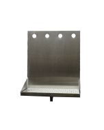 American Beverage 4 Faucet Wall Mount 12" x 6" Stainless Drip Tray