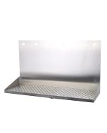 American Beverage 6 Faucet Wall Mount 24" x 6" Stainless Drip Tray