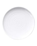 Plate | 9" Dia x 1-1/8"H | Melamine | White, CS6