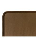 Cambro 1216FF167 12" x 16" Fast Food & Cafeteria Service Tray | Brown | 2DZ/CS