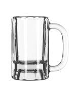 Libbey 5019 Paneled 10 Oz. Glass Beer Mug Stein for Restaurants