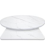 Oak Street Thermoform Calcutta Marble Finish Laminated Tabletop | Choose Size & Shape