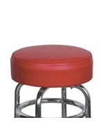 15" Red Replacement Cover for Retro Style Barstool- 6" skirt with foam cushion insert
