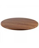 36" Dia. Round Indoor/Outdoor Wood Table Top | Teak Finish