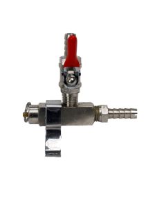 American Beverage 1-Way Co2 Gas / Air Distributor with Safety Valve