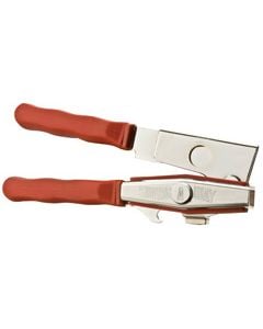 Taylor Hand-Held Manual Can Opener, Ergonomic Silicone Grip | Red