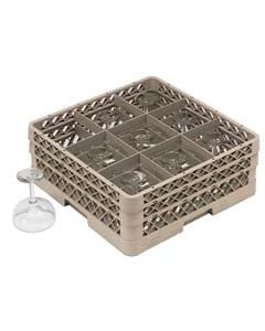 9 Compartment Glass Rack W/ext     