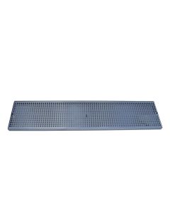 American Beverage 72" x 8" Beer Drip Tray - XX Long - Countertop with Drain - Stainless Steel