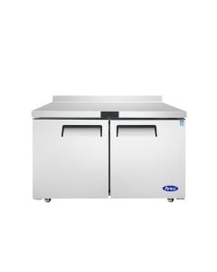 Atosa MGF8409GR Two Door Worktop Refrigerator with Backsplash | 48"