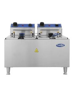 Atosa ACEF-32 Dual Tank Electric Countertop Fryer 32 lb Capacity